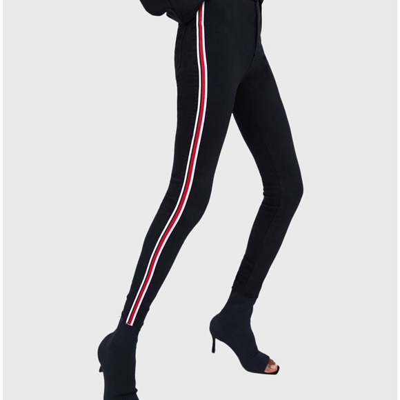 zara hi rise shaper jeggings